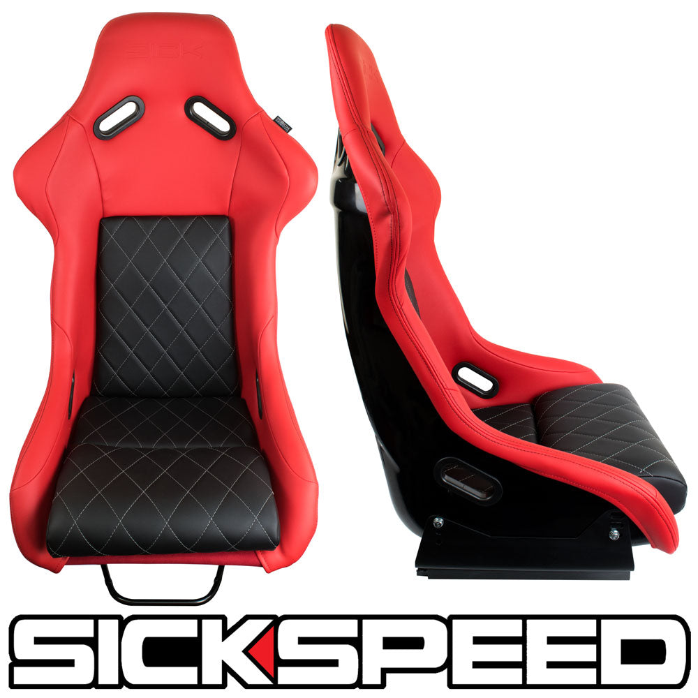 GAIJIN V1 LEATHER DIAMOND STITCH RACING SEATS