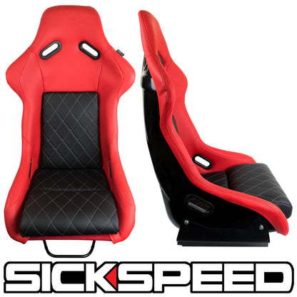 GAIJIN V1 LEATHER DIAMOND STITCH RACING SEATS