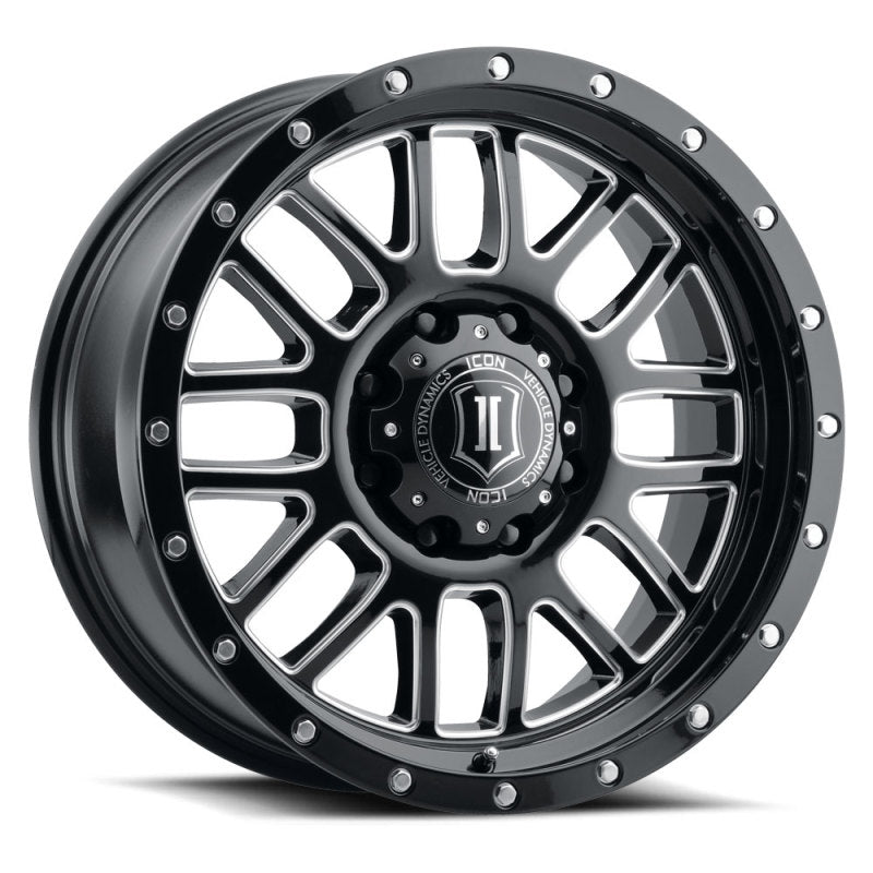 ICON ALPHA GLOSS BLACK MILLED SPOKES