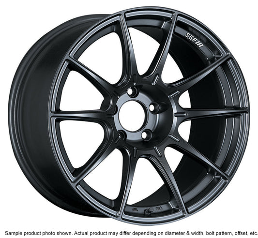SSR GTX01 18x9.5 5x114.3 15mm Offset Flat Black Wheel - XA18950+1505GMB