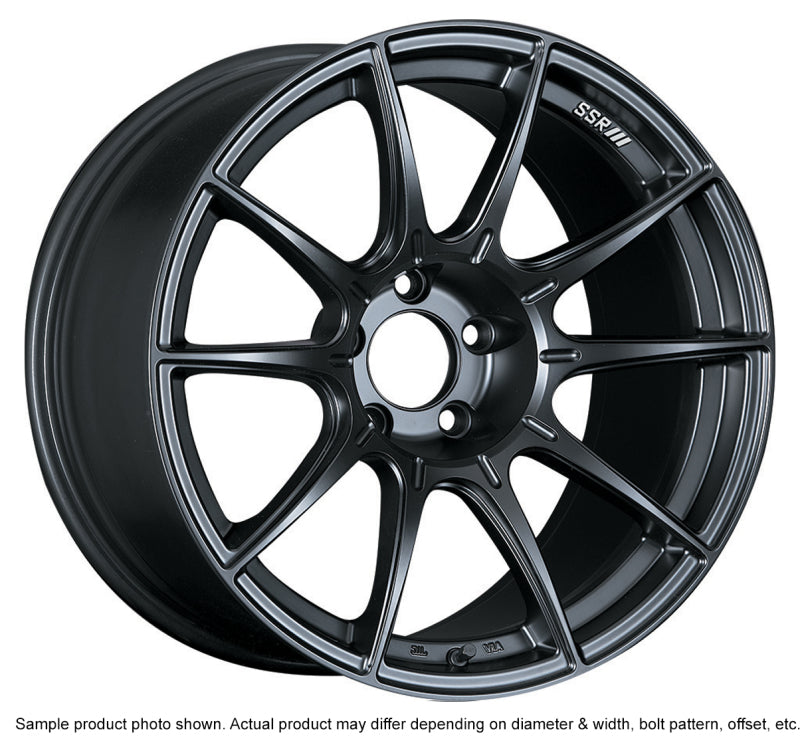 SSR GTX01 18x10.5 5x114.3 15mm Offset Flat Black Wheel Evo - XA18105+1505GMB