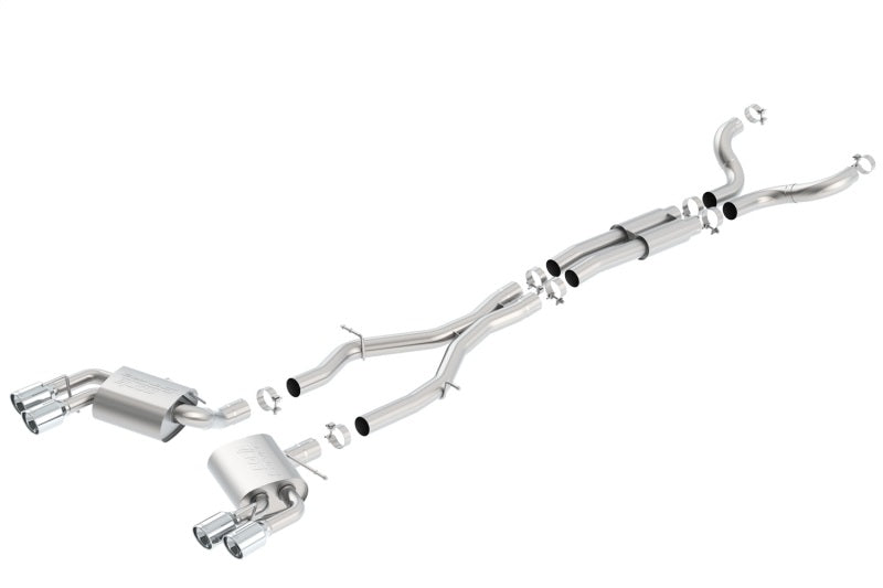Borla 16-17 Camaro SS 6.2L Dual Tip Dual Split Rear - 140687