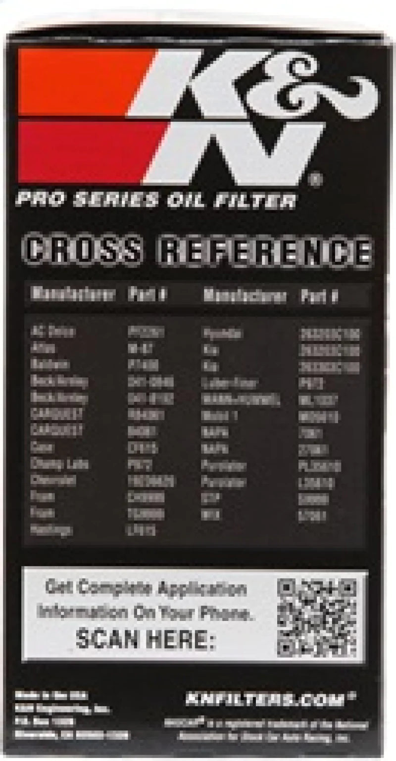 K&N Oil Filter for Hyundai/Kia V6 06-08 Azera/Sonata/Sedona/07-08 Santa Fe/07 - PS-7022