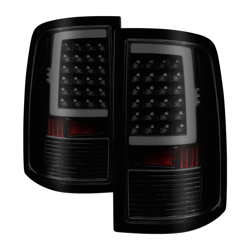 xTune 09-18 Dodge Ram 1500 LED Tail Lights - Black - 9038488