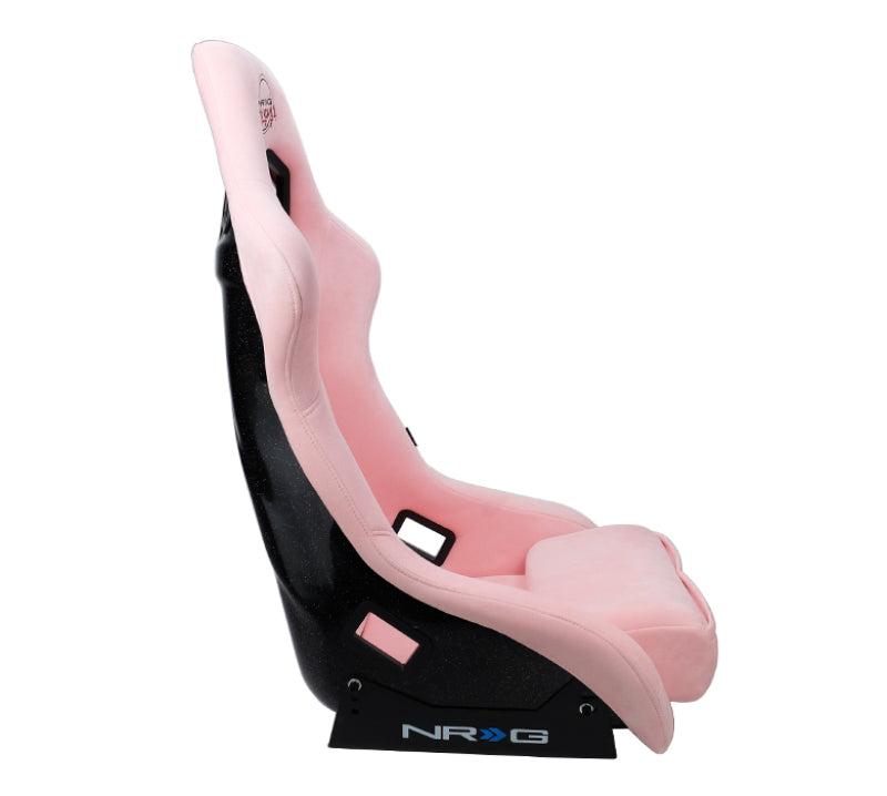 NRG FRP Bucket Seat PRISMA Edition W/ pearlized Back Pink - FRP-302PK-PRISMA
