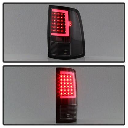 xTune 13-18 Dodge Ram 1500 LED Tail Lights - Black - 9041013