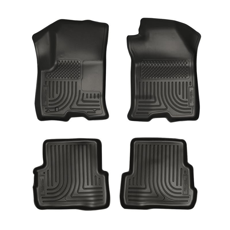 Husky Liners WeatherBeater Black Front & Back Seat Floor Mats - 2008-2011 Ford Focus