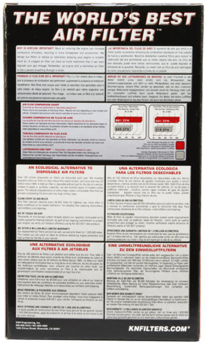 K&N Universal X-Stream Clamp-On Filter 2-7/16in FLG x 4-1/2in B - RX-3810-1