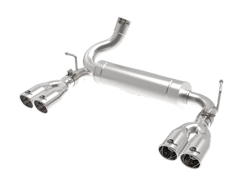 aFe Rebel Series 2.5in 409 SS Axle-Back Exhaust Polished 07-18 - 49-48086-P-C-Dub Tech