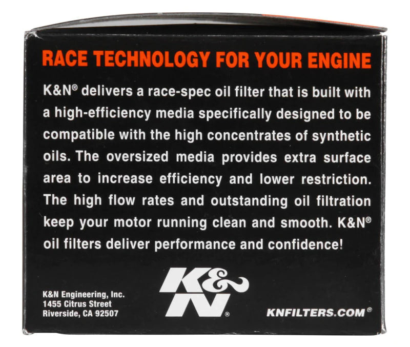 K&N Oil Filter 2.688in Height x 3.031in OD Powersports - - KN-184