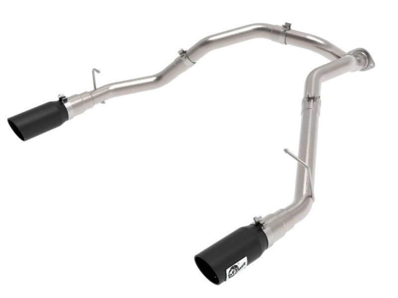 aFe Large Bore-HD 3 IN 409 Stainless Steel DPF-Back Exhaust - 49-42080-B-C-Dub Tech