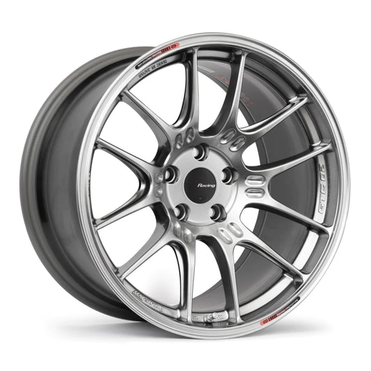 Enkei GTC02 18x9.5 5x114.3 40mm Offset 75mm Bore Hyper Silver - 534-895-6540HS