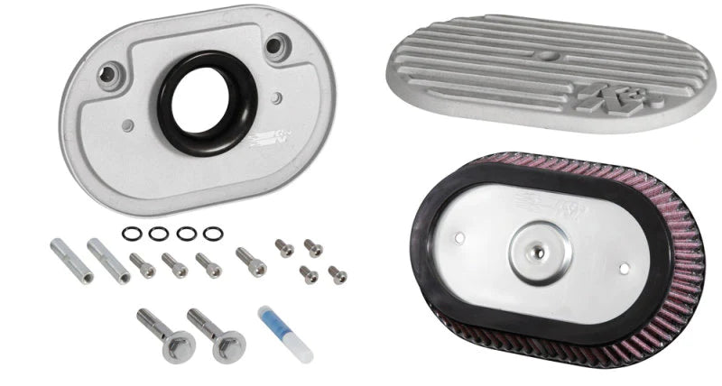 K&N Street Metal Intake System 2017 Harley Davidson Shaker Silver - RK-3956S