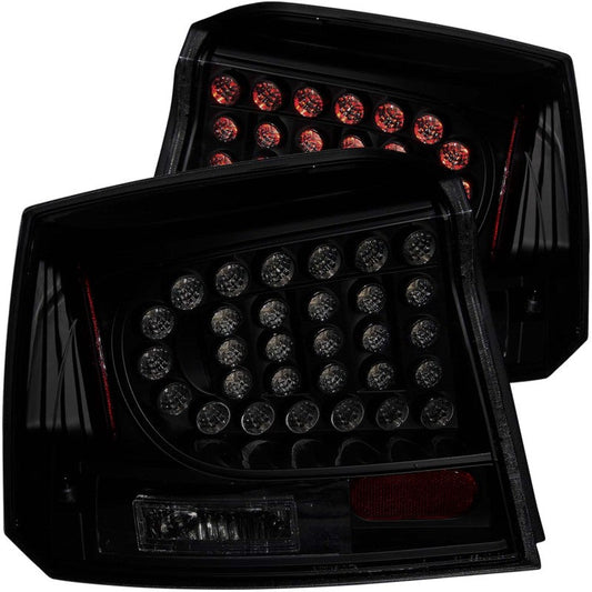 ANZO 2006-2008 Dodge Charger LED Taillights Dark Smoke - 321229-C-Dub Tech