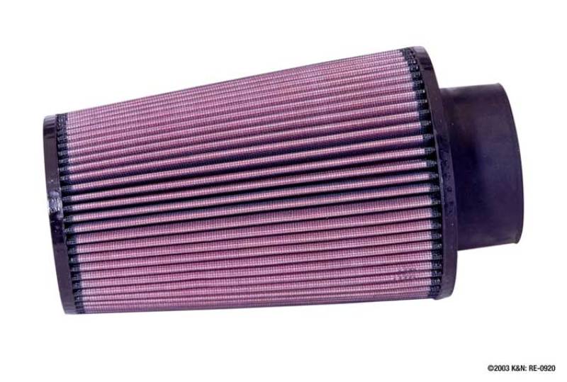 K&N Universal Rubber Filter 3 1/2inch ID FLG / 6inch - RE-0920