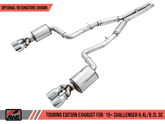 AWE Tuning 2015+ Dodge Challenger 6.4L/6.2L SC Resonated Touring Edition - 3015-42138-C-Dub Tech
