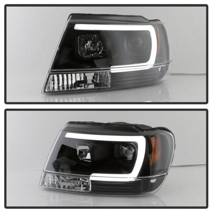 Spyder 99-04 Jeep Grand Cherokee Projector Headlights - Light Bar - 5085221
