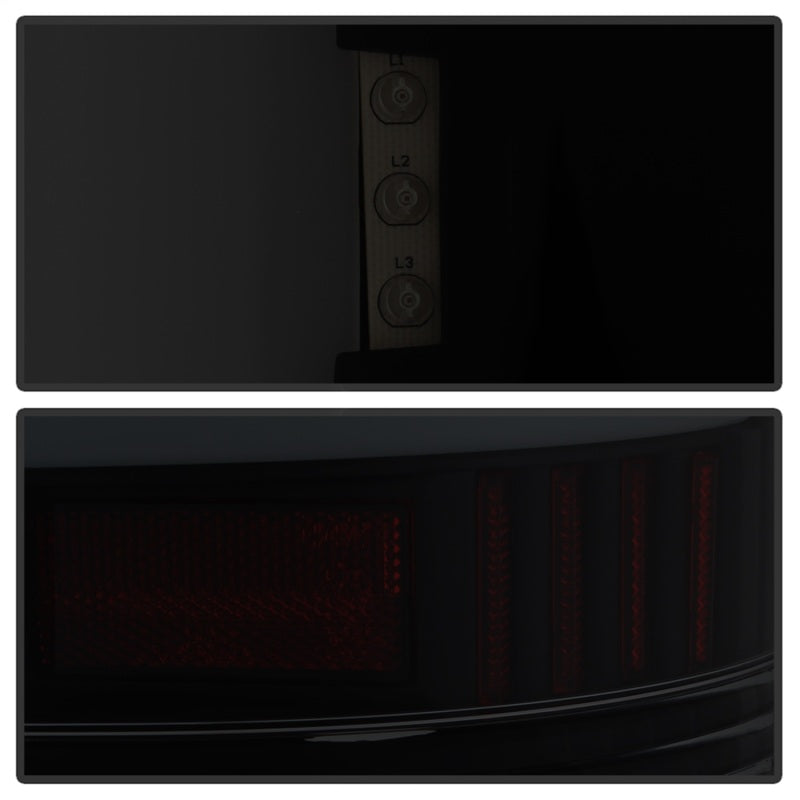 xTune 07-13 GMC Sierra 1500 LED Tail Lights - Black - 9038518