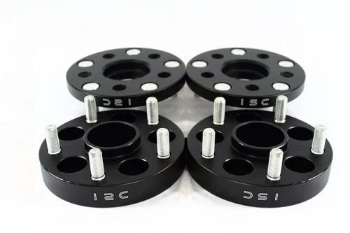 ISC Suspension 5x100 Hub Centric Wheel Spacers 25mm Black (Pair) - -WS5x10025B