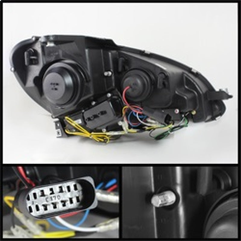 Spyder Mercedes Benz W204 C-Class 12-13 Projector Halogen Model- DRL - 5074249