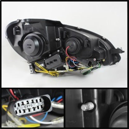 Spyder Mercedes Benz W204 C-Class 12-13 Projector Halogen Model- DRL - 5074249