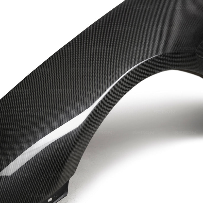 Seibon 93-98 Toyota Supra TV-Style Carbon Fiber Fenders (Pair) - FF9398TYSUP-TV