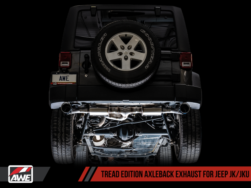 AWE Tuning 07-18 Jeep Wrangler JK/JKU 3.6L Tread Edition Axle-Back - 3015-33003-C-Dub Tech