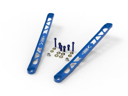 aFe CONTROL 304 Stainless Steel Front Suspension Strut Brace Blue - 450-721003-L-C-Dub Tech