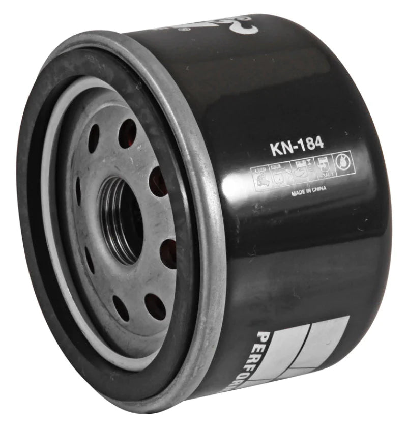K&N Oil Filter 2.688in Height x 3.031in OD Powersports - - KN-184