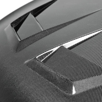 Seibon 2012+ Volkswagen Golf MK7 DV-Style Carbon Fiber Hood - HD12VWG7-DV