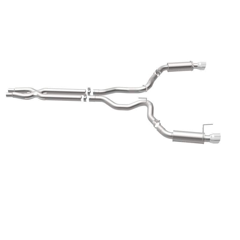 MagnaFlow Cat Back, SS, 3in, Competition, Dual Split Polished 4.5in - 19101