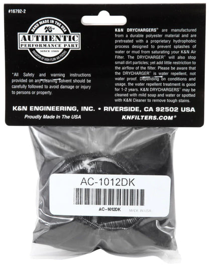 K&N 12-13 Arctic Cat Wildcat 1000  Air Filter Wrap, Black - AC-1012DK