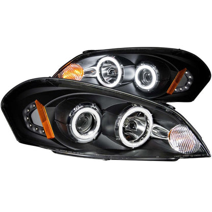 ANZO 2006-2007 Chevrolet Monte Carlo Projector Headlights w/ Halo Black - 121236-C-Dub Tech