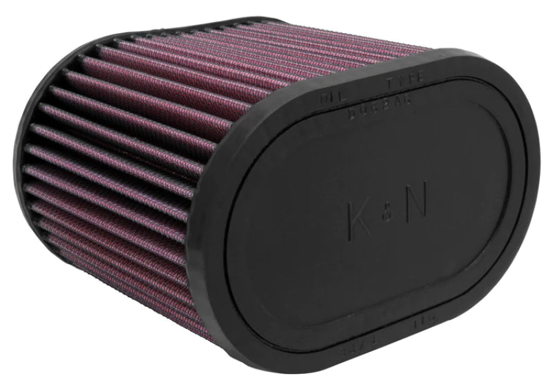 K&N Universal Oval Clamp-On Air Filter 2-3/4in Flange 6-1/4in Length - RU-1500
