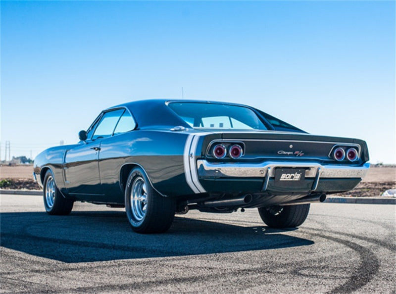 Borla CrateMuffler Mopar BB 383/413/426/440 S-Type 2.5in Offset/Offset 14inx4.35inx9in Oval - 400942