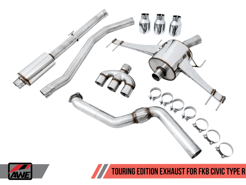 AWE Tuning 2017+ Honda Civic Type R Touring Edition Exhaust - 3015-53006-C-Dub Tech