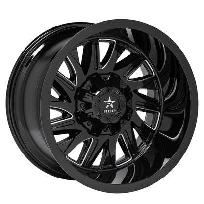 RBP 75R BATALLION GLOSS BLK MACHINED GROOVE