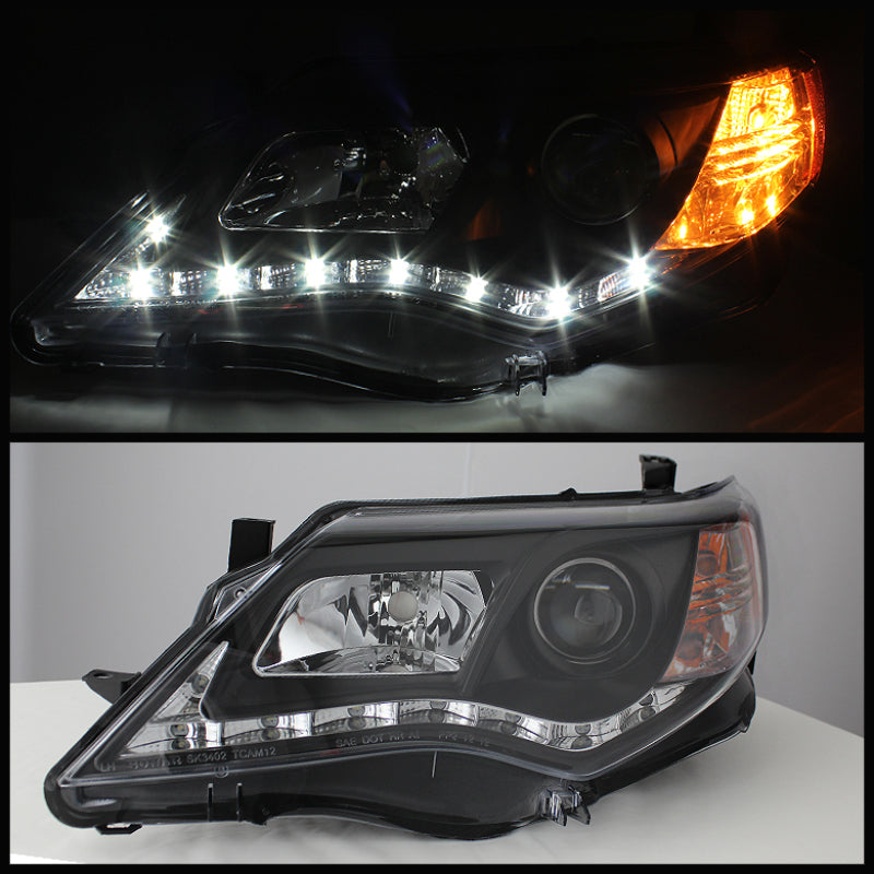 Spyder Toyota Camry 12-14 Projector Headlights DRL Blk High 9005 - 5072658