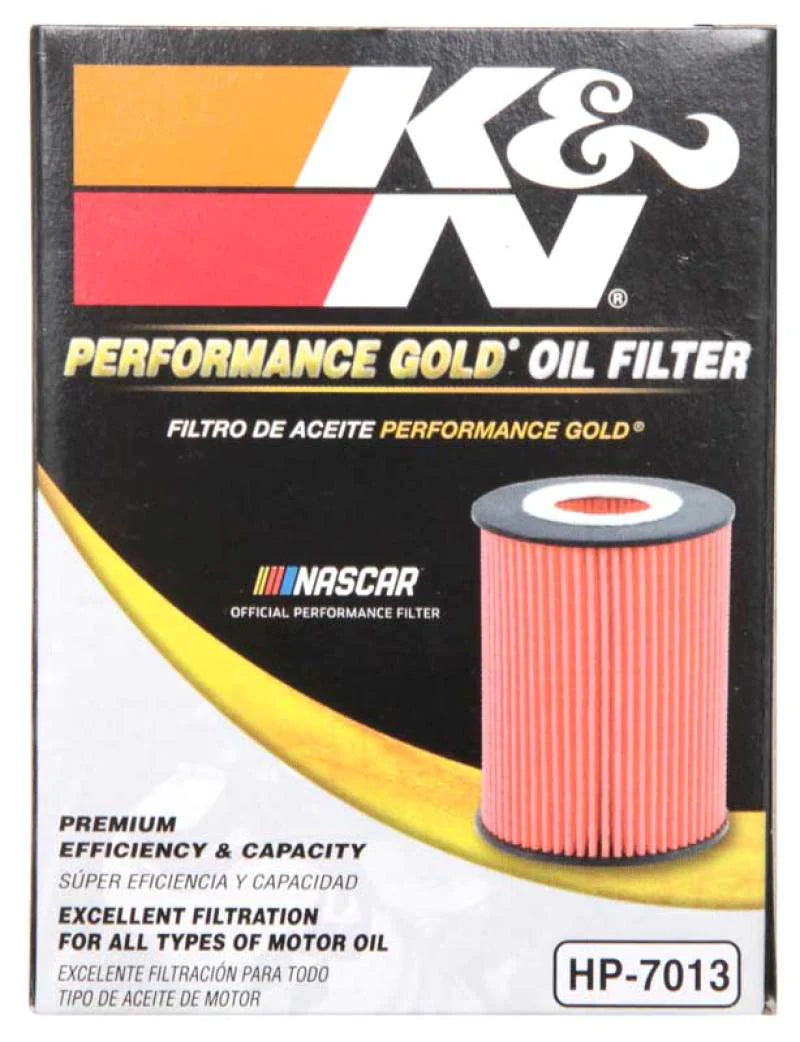 K&N 07-09 Mazdaspeed3 Performance Gold Oil Filter (OEM style cartridge - HP-7013