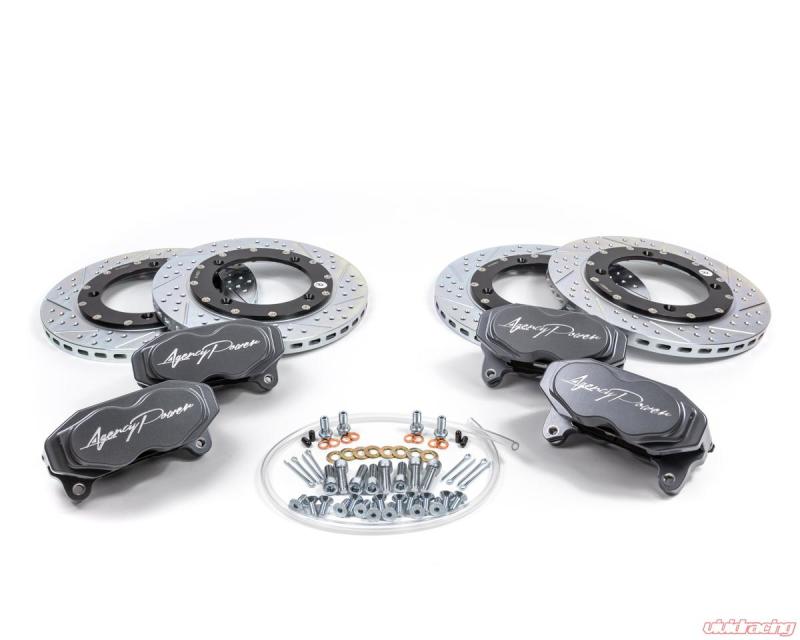 Agency Power Big Brake Kit Front and Rear Graphite Gray - AP-BRP-X3-460-GRY