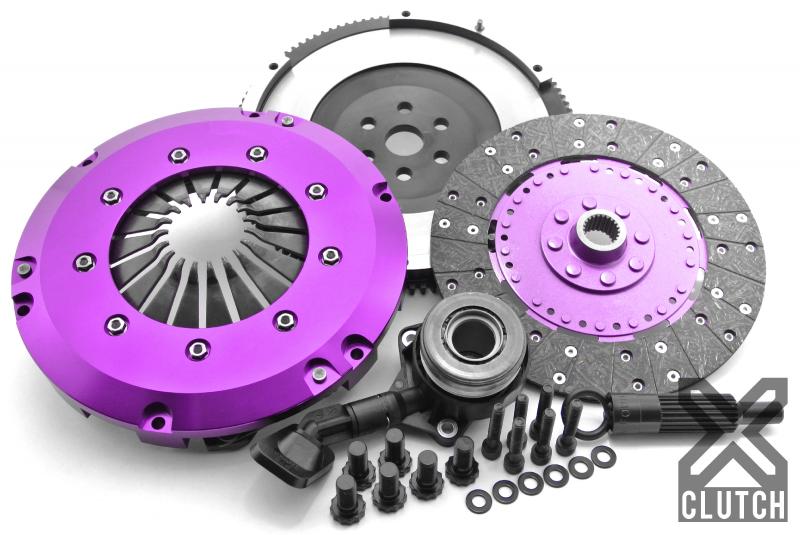 XClutch Clutch Kit Stage 1 Single Solid Organic Disc with Hydraulic Release Bearing Ford