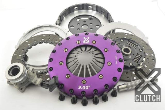 XClutch Clutch Kit with Chromoly Flywheel + HRB 9-Inch and Twin Sprung Organic Clutch Discs Ford