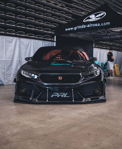 CMST Tuning Carbon Fiber Glass Transparent Hood for Honda FK8 Type-R & 10th Gen Civic