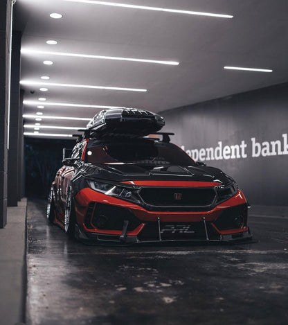 CMST Tuning Carbon Fiber Glass Transparent Hood for Honda FK8 Type-R & 10th Gen Civic