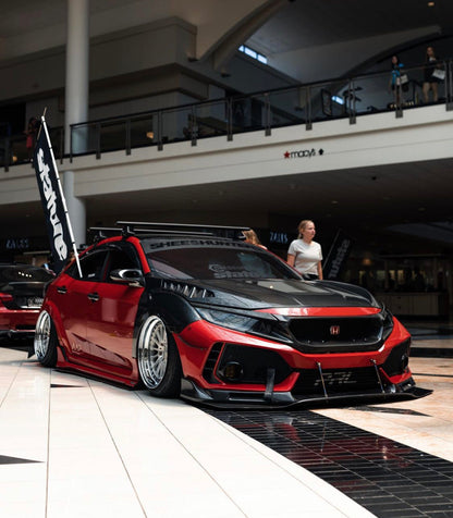 CMST Tuning Carbon Fiber Glass Transparent Hood for Honda FK8 Type-R & 10th Gen Civic