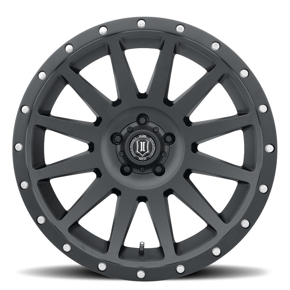 Icon Alloys 20" Compression Wheel - Satin Black Finish