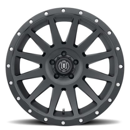 Icon Alloys 20" Compression Wheel - Satin Black Finish