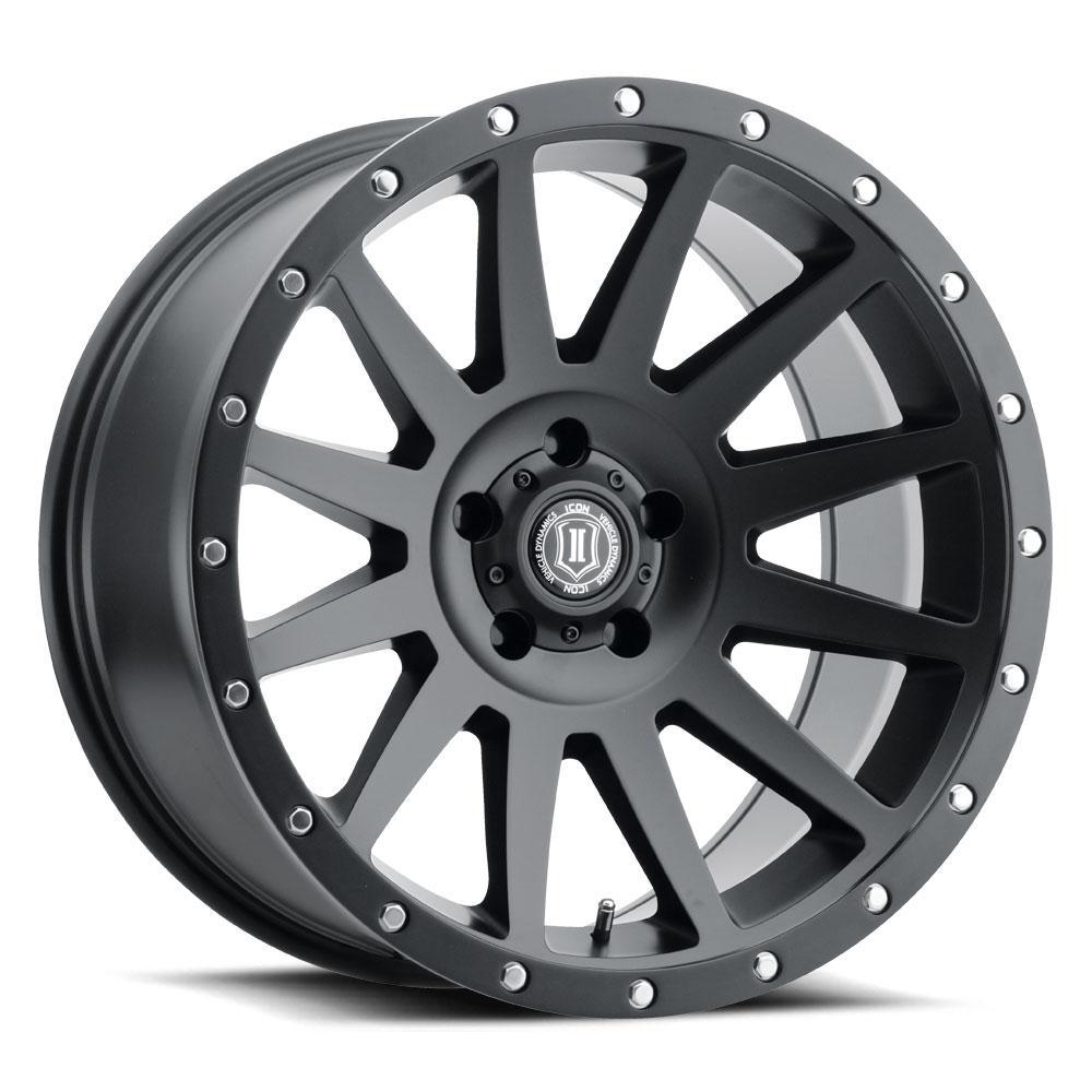 Icon Alloys 20" Compression Wheel - Satin Black Finish