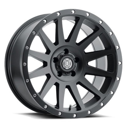 Icon Alloys 20" Compression Wheel - Satin Black Finish