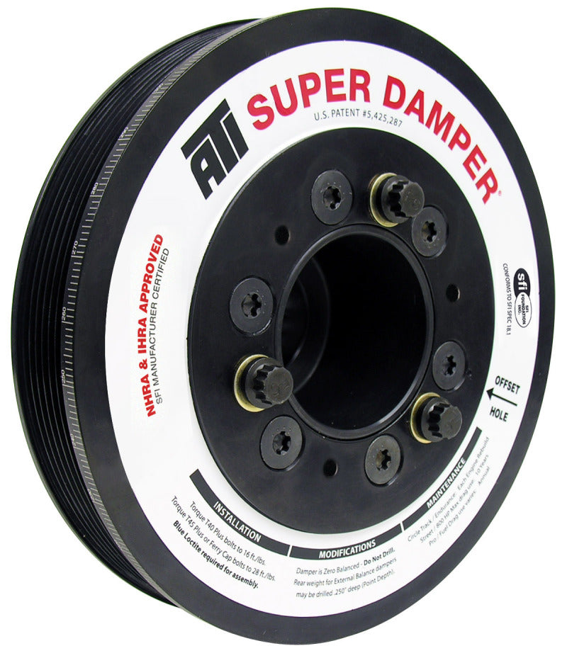 ATI Damper - 7.48in - Alum - 6 Grv - - ATI918437-C-Dub Tech